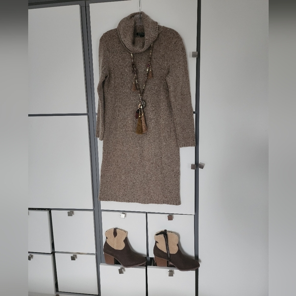 Lauren Ralph Lauren Knit wool blend dress size L. - Picture 2 of 5